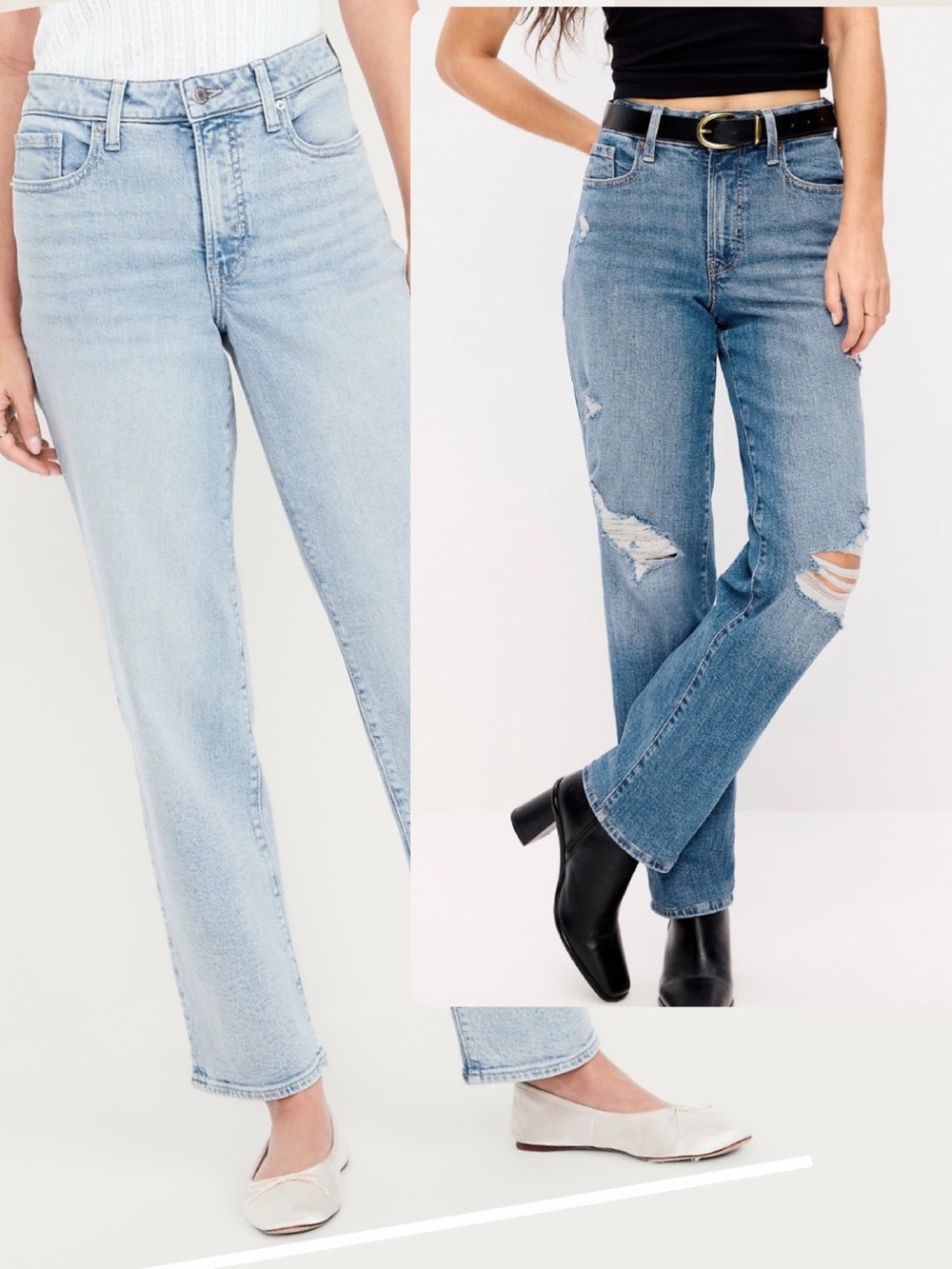 BUNDLE Women’s Old Navy Jeans OG Loose Fit JEANS 2 Pairs